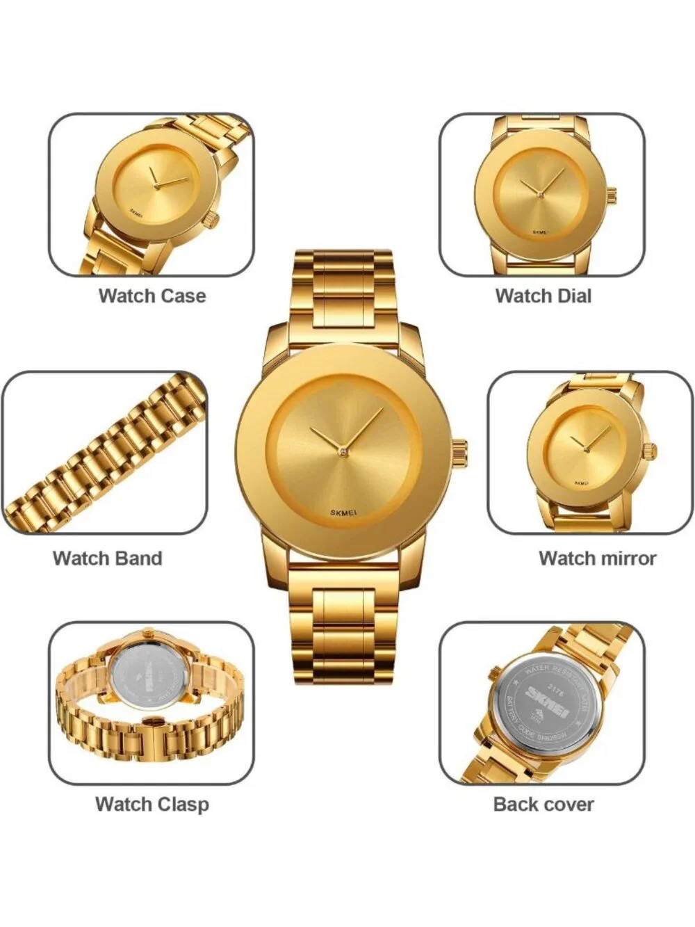Elegant Unisex Stainless Steel Waterproof Quartz Watch - Minimalist Luxury
